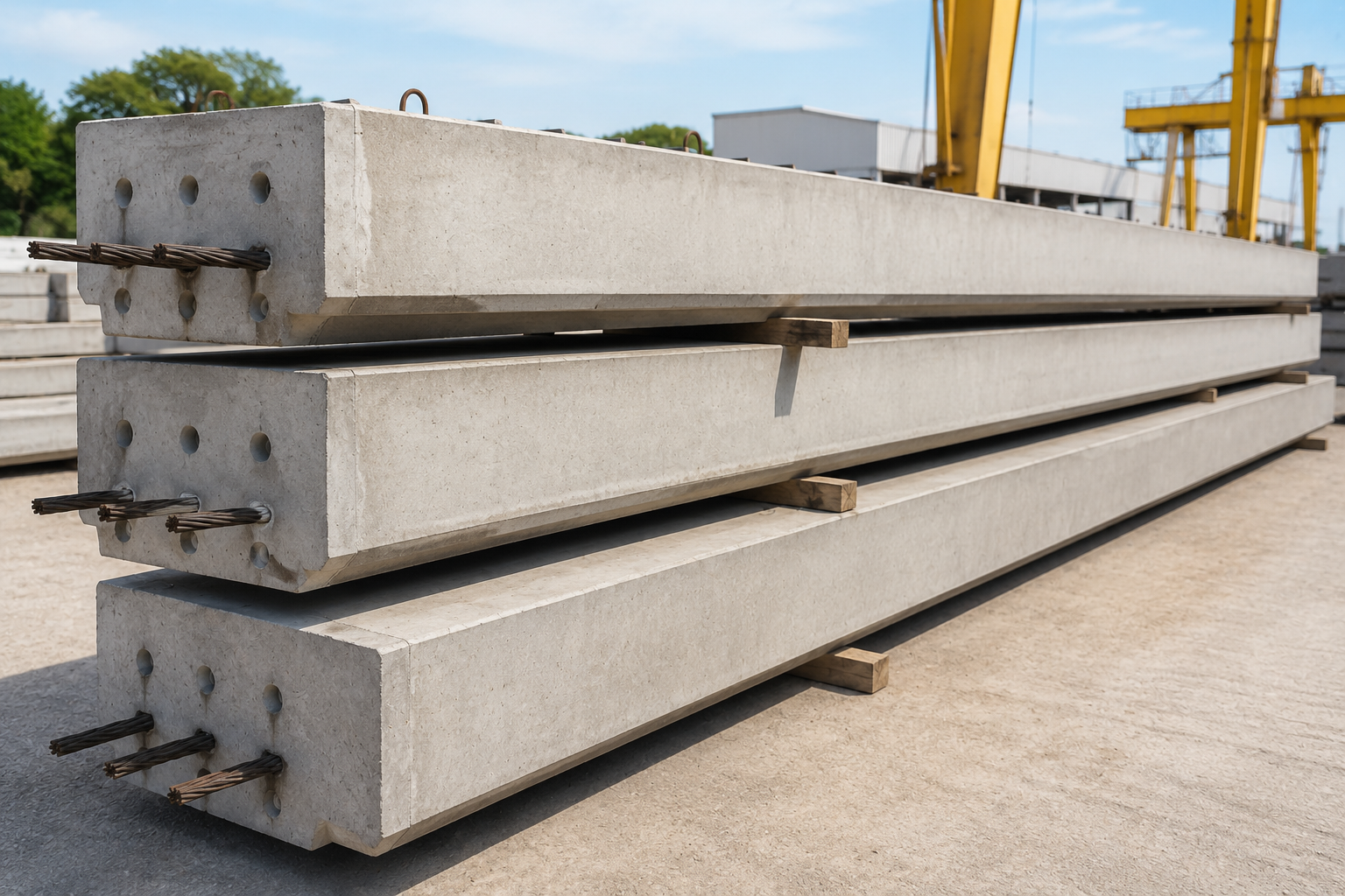 precast prestressed concrete beam